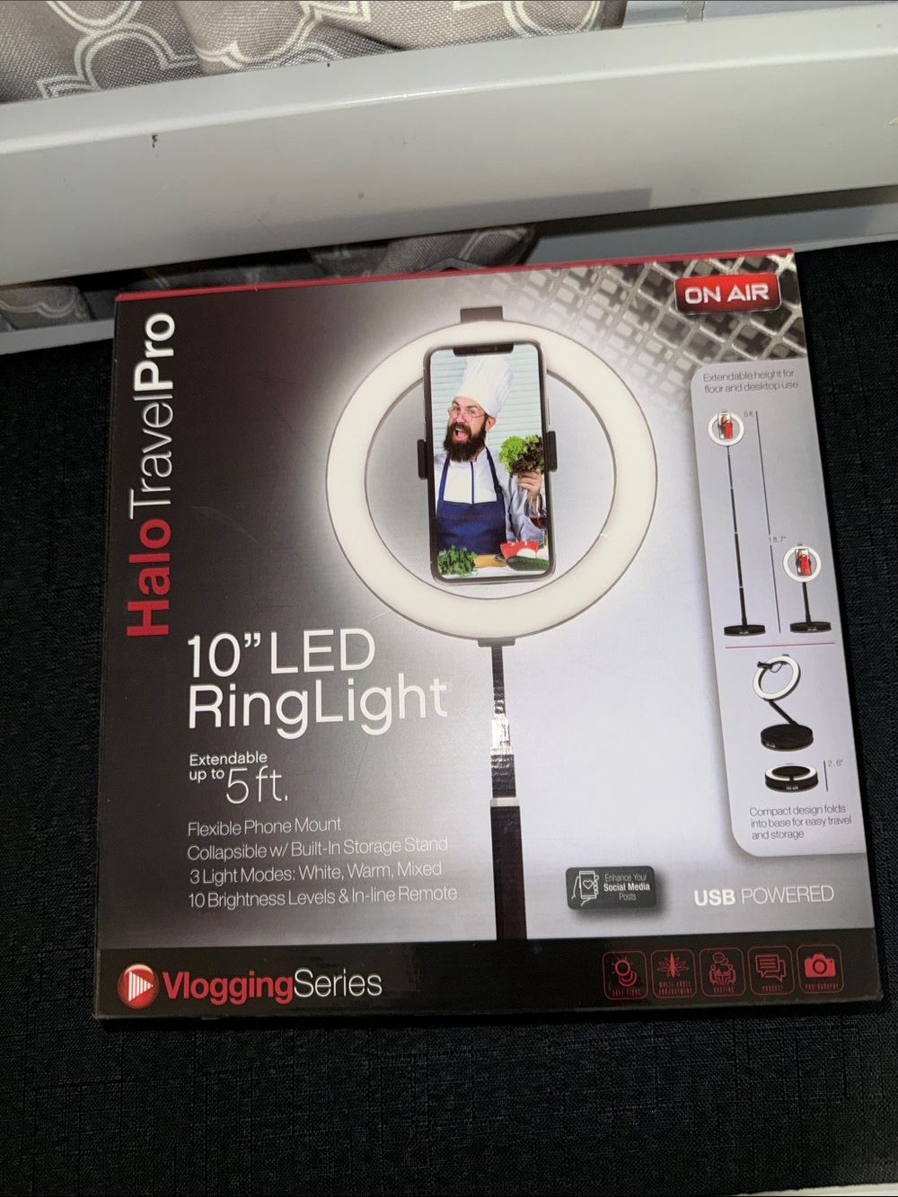 Halo TravelPro‎ 10" LED Ring Light - White